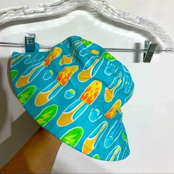 Summer beach baby water bucket hat surfboard UPF 50+ sun protection outerwear - Picture 1 of 8